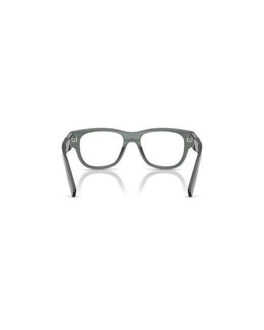 Prada Gray 51Mm Square Optical Glasses for men