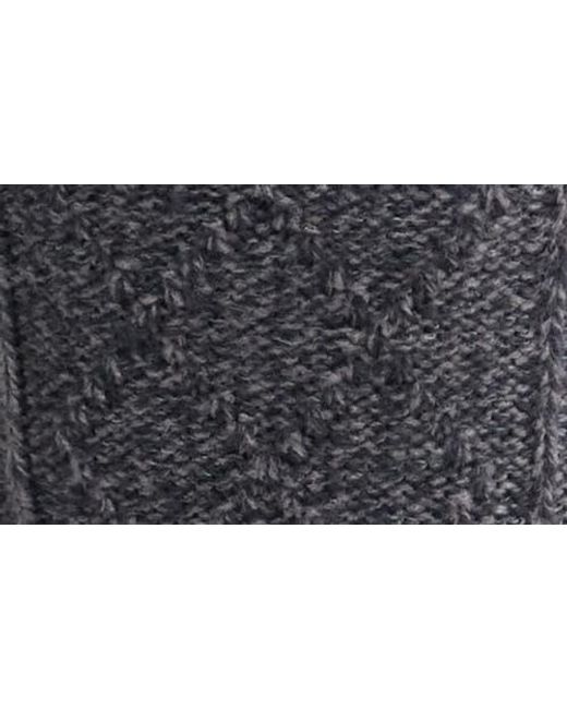 Nordstrom Gray Cable Crew Socks