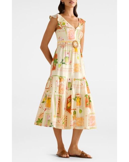 line midi evening dress Satin A Line Midi Dress main image 0