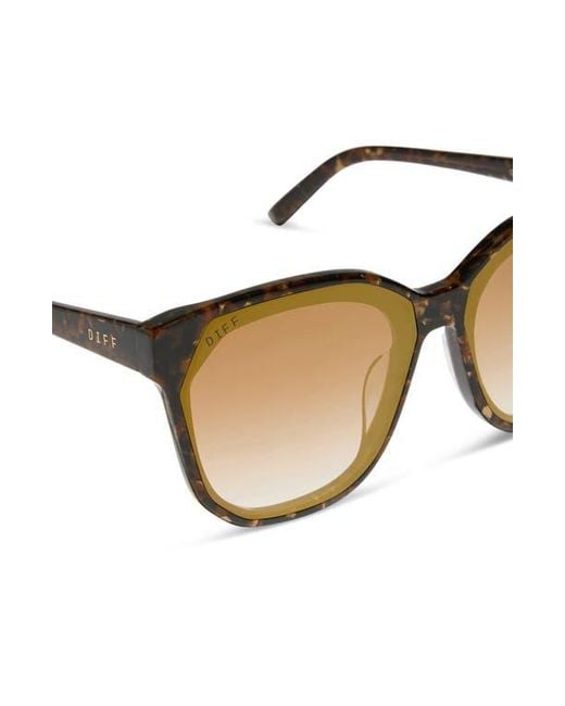 DIFF Brown Gia 62Mm Oversize Square Sunglasses