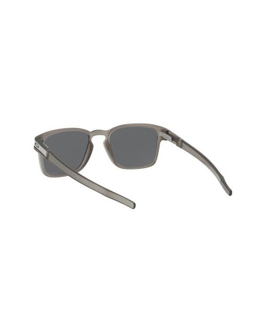 Oakley Gray Latch 55Mm Prizm Rectangular Sunglasses for men
