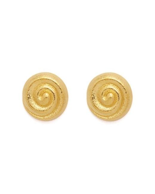 petit moments Yellow Milan Stud Earrings