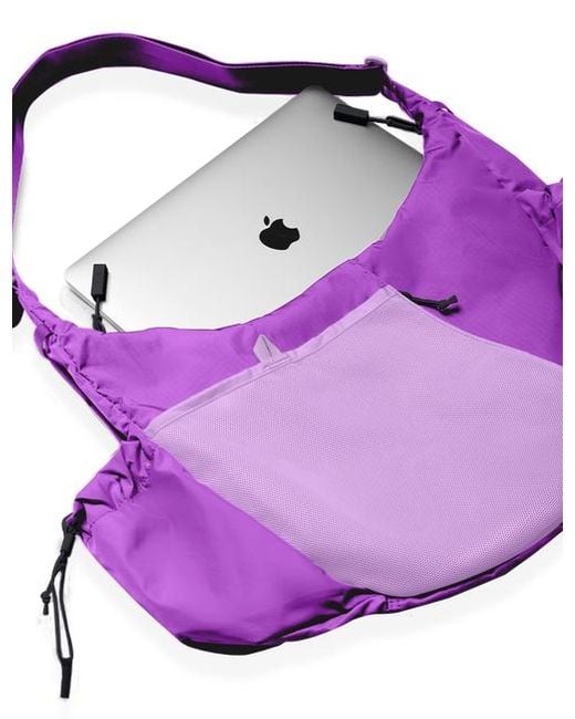 BABOON TO THE MOON Purple Crescent Crossbody Big 8L