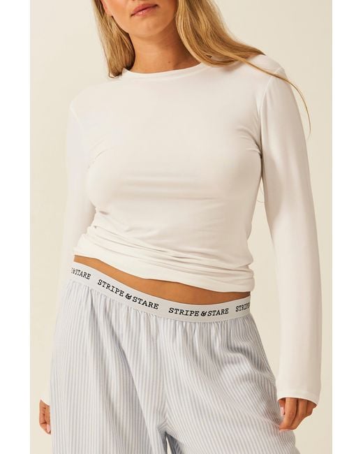 Stripe & Stare Natural Underlayer Top