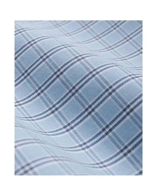 Brooks Brothers Blue Non-Iron Check Cotton Stretch Oxford Button-Down Shirt for men