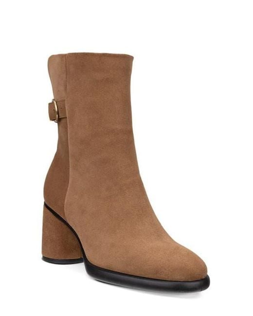 Ecco Brown Sculpted Bootie