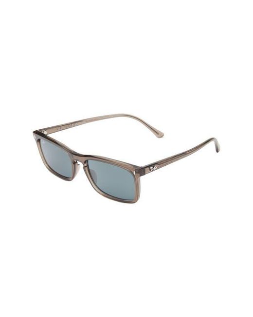 Ray-Ban Blue 59Mm Rectangular Sunglasses for men