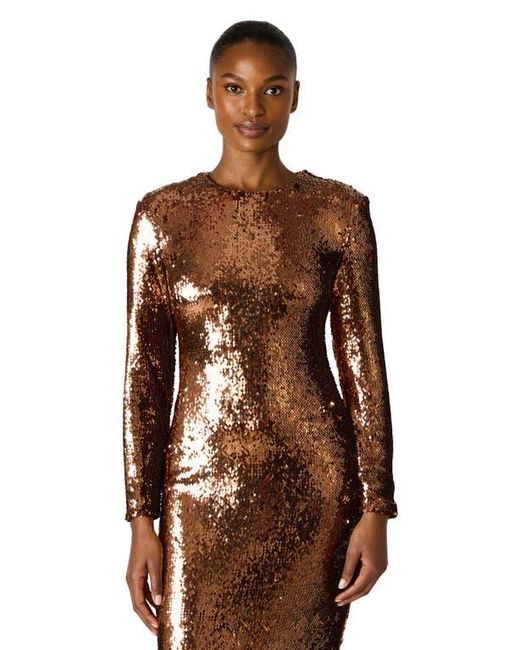 steve madden long sleeve sequin dress Steve Madden Hailee Sequin Midi Dress