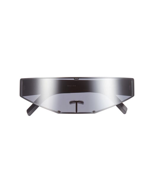 Rick Owens Gray Cyclops Shield Sunglasses for men