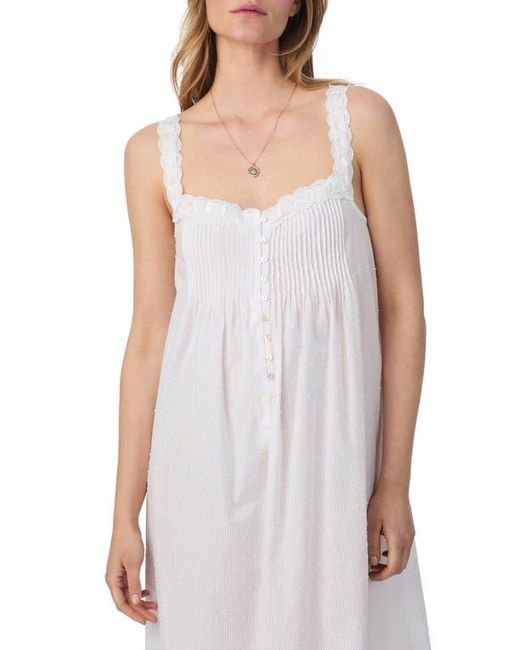 Eileen West White Sleeveless Ballet Nightgown