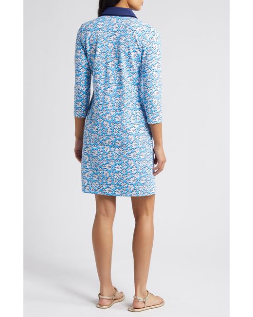 Lilly Pulitzer Blue Lilly Pulitzer Ainslee Floral Polo Minidress