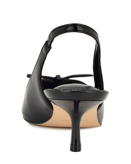 Nine West Black Anora Slingback Pointed Toe Pump