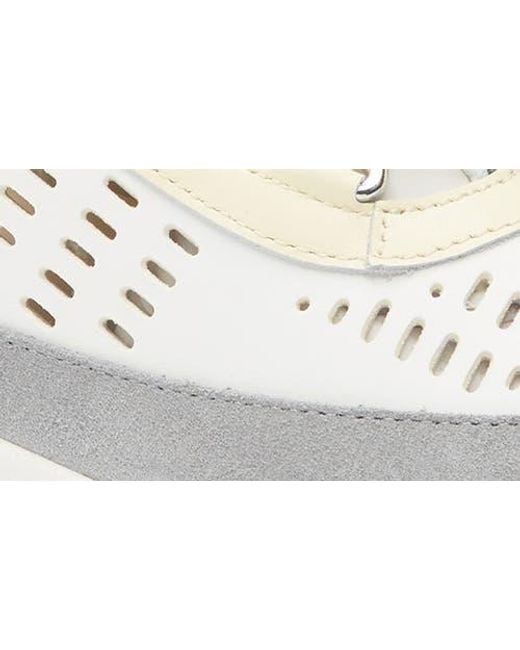 4Ccccees White Kapok Pinto Platform Sneaker