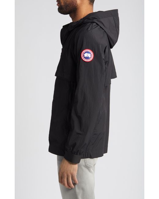 Canada Goose Black Faber Water Repellent Hooded Jacket for men
