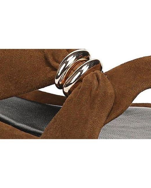 Vince Brown Vilma Two-Strap Sandal