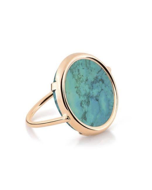 Ginette NY Blue Disc Ring