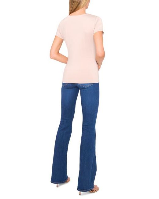 Halogen® Blue V-Neck Compression T-Shirt