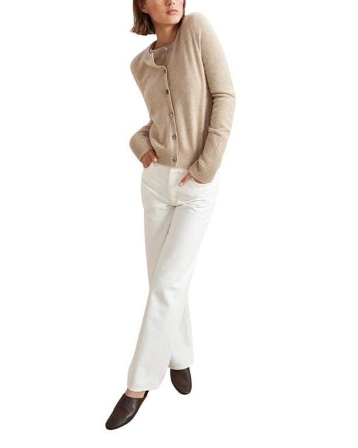La Ligne Natural Solid Lean Lines Cardigan