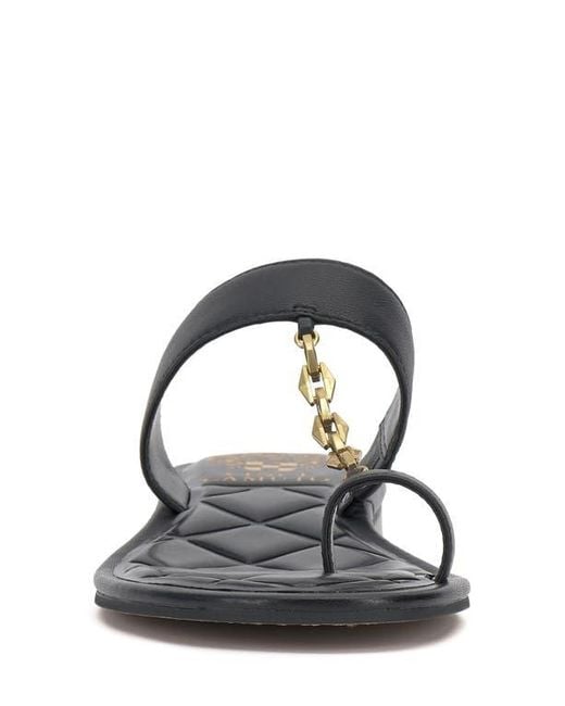 Vince Camuto Black Lexie Toe Loop Sandal