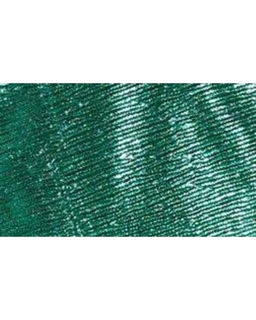 Saylor Green Saydee Metallic Long Sleeve Minidress