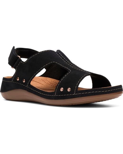 Clarks Black Cecily Sun Slingback Sandal