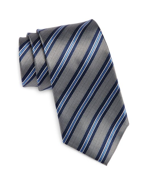Nordstrom Blue Stripe Silk Tie for men