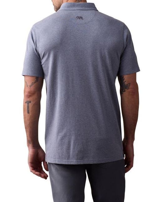 The Normal Brand Blue Active Puremeso Everyday Pocket Polo for men