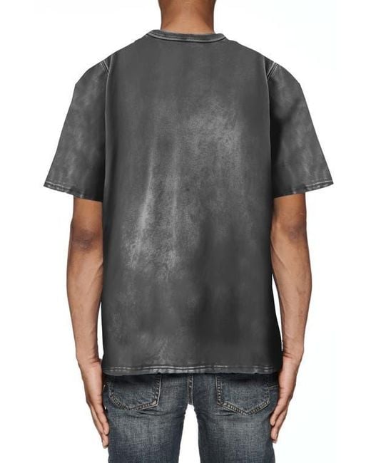 Purple Brand Gray Heavyweight Jersey Graphic T-Shirt for men