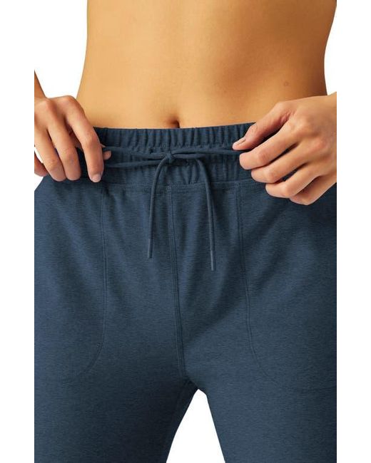 Beyond Yoga Blue Commuter Space Dye Midi Joggers