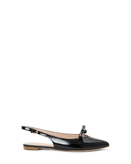 Jack Rogers Black Lennox Slingback Pointed Toe Pump