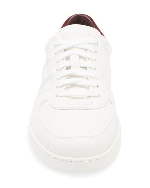Ferragamo White Adam Low Top Sneaker for men