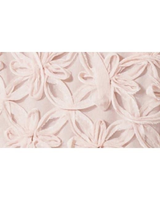 Astr Pink Fable Floral Soutache Minidress