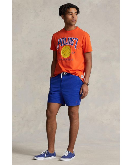 Polo Ralph Lauren Classic Fit Volleyball Logo Graphic T-shirt in Blue for  Men | Lyst