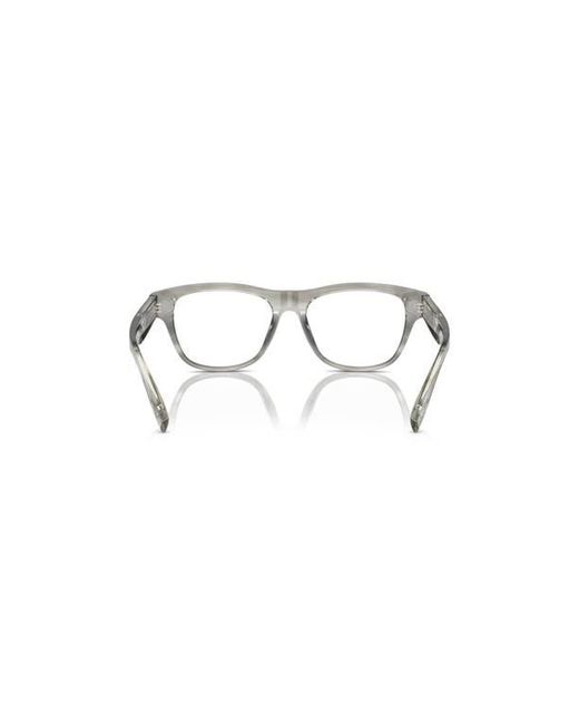 Brunello Cucinelli Gray 54Mm Rectangle Optical Glasses for men