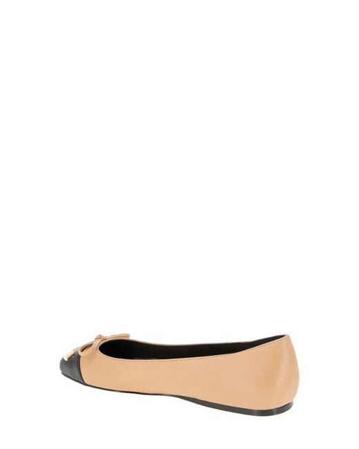 BCBGMAXAZRIA Multicolor Hartly Cap Toe Ballet Flat