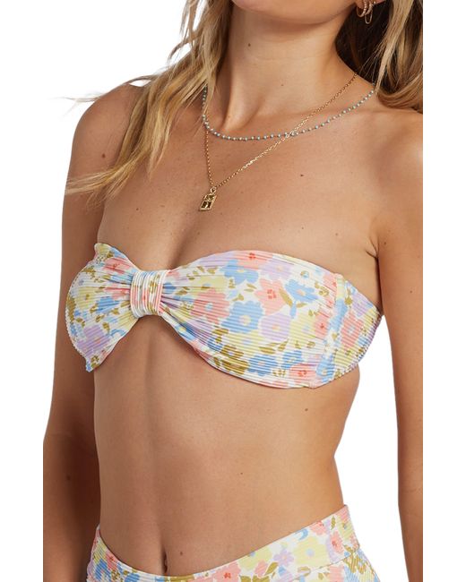 Billabong Multicolor Dream Chaser Tanlines Strapless Bikini Top