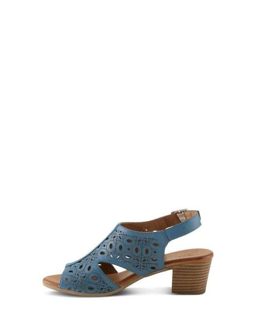 Spring Step Blue Kovach Slingback Sandal