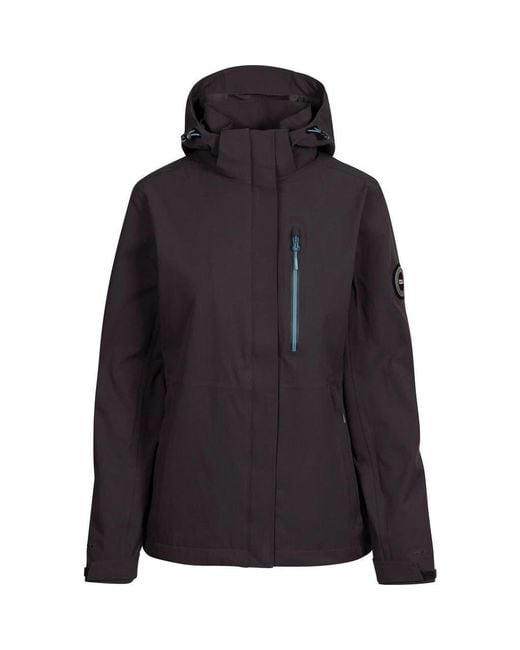 Trespass Black Katya Dlx Waterproof Jacket