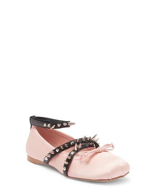 Jeffrey Campbell Pink Choreo Ankle Strap Ballet Flat