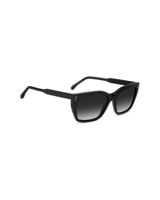 Isabel Marant Black 58Mm Rectangular Sunglasses