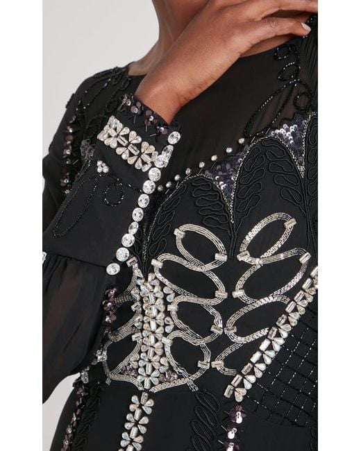 Temperley London Black Sofia Gown
