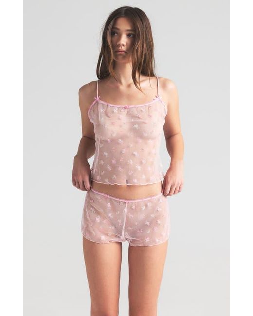 Skims Pink Intimates Camisole & Shorts Set