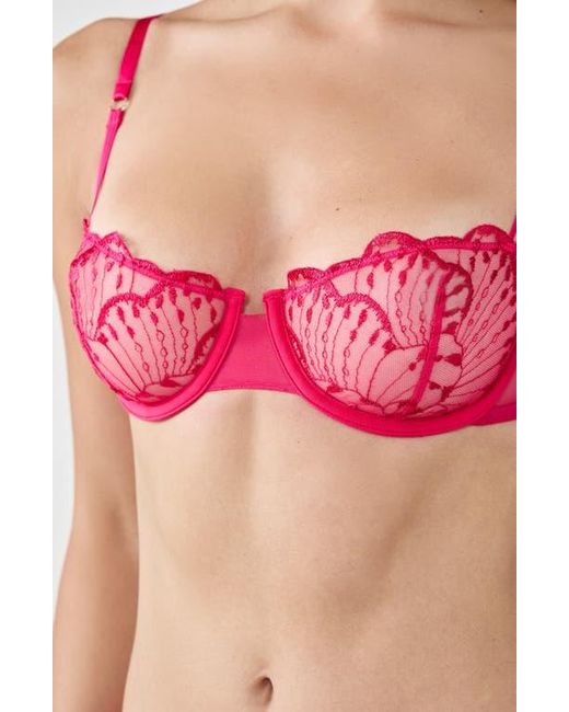 Etam Pink Nayade Underwire Balconette Bra