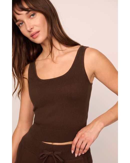 Eberjey Brown Sweater Knit Tank