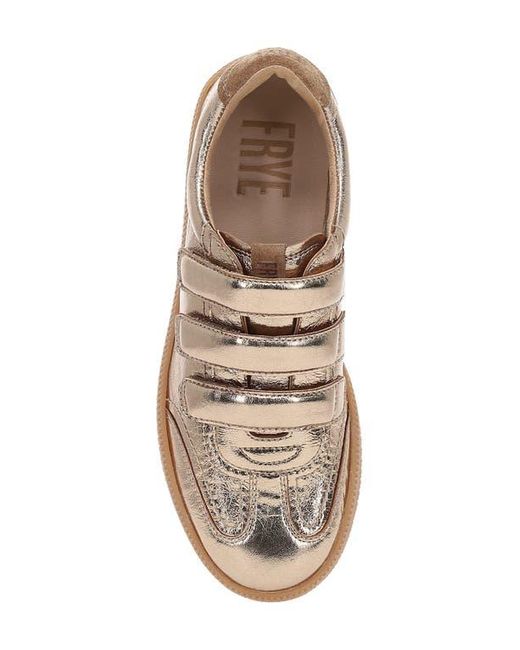 Frye Brown Milly 3 Strap Low Top Sneaker