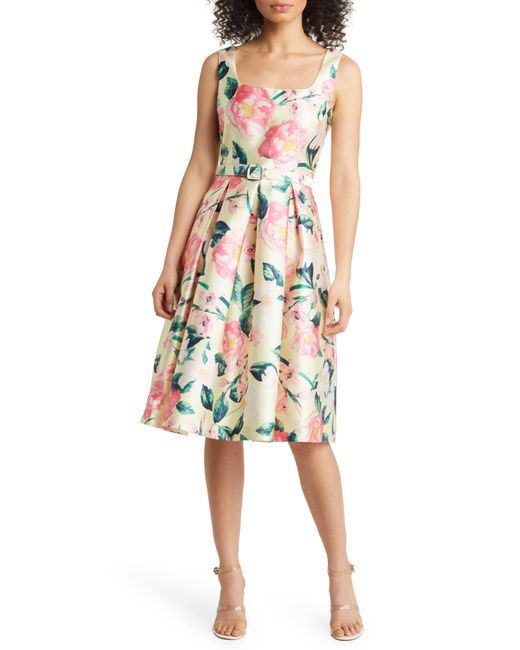 Eliza j yellow floral dress 2025