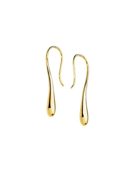Lucy Quartermaine Metallic Solid Drop Earrings