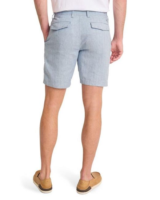 Tommy Bahama Blue Beach Coast Stretch Linen & Cotton Cargo Shorts for men