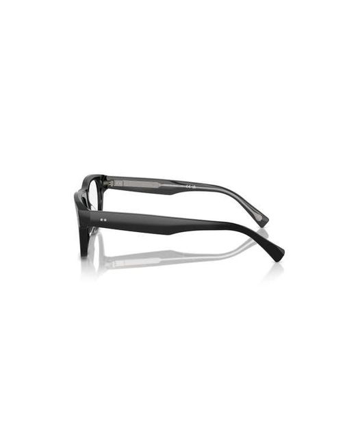 Brunello Cucinelli Black 54Mm Rectangle Optical Glasses for men