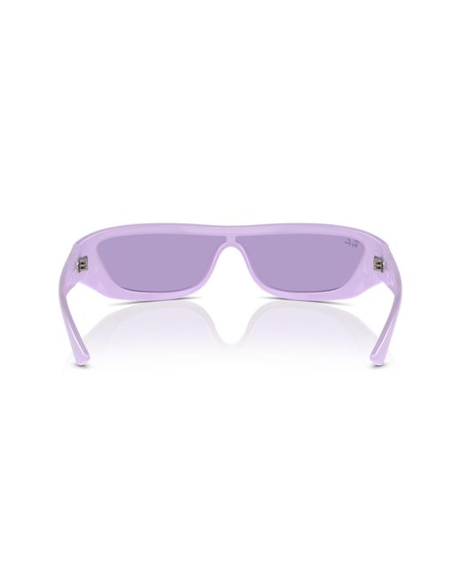 Ray-Ban Xan 134mm Wraparound Sunglasses in Purple for Men